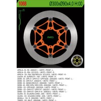 Гальмівний диск NG передній APRILIA RS4 125 '12-'17, DERBI GPR 125 '05-'12 (300X90X4,0MM) (6X6,5MM) плаваючий - лише під спеціальне замовлення