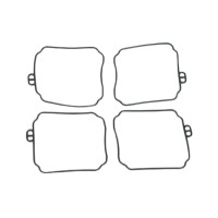 TOURMAX УЩІЛЬНЮВАЧ КАМЕРИ ПОПЛАВКА КАРБЮРАТОРА (4 ШТ.) YAMAHA XV 125 '97-'00, XV 250 '89-'99, XVS 250 '01-'04, XJ 600 '95-'02, XVS 650 '97-'06, XVZ 1300 '96-'00 (ВИРОБЛЕНО В ЯПОНІЇ) (ГУМА VITON FLUOROCARBON) - ЗАМІНЮЄ FBG-213