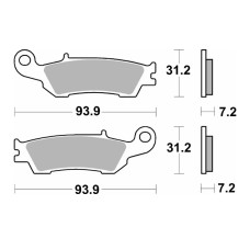Гальмівні колодки SBS KH450 OFF-ROAD CARBON НОВИНКА