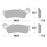 Гальмівні колодки SBS НОВИНКА KH755 OFF-ROAD SINTER ЗОЛОТИЙ КОЛІР FANTIC XX 125, XEF/XXF 250/450, XEX 250 '22-, YAMAHA YZ 250 '22-, WR/YZ 250F/450F '21-, YZ 450FX '21-