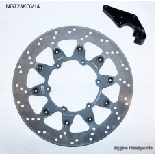 Гальмівний диск NG передній з адаптером oversize (320x118x5) Yamaha YZF 450 '08-'15 (NG723K14)