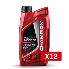 Масло для вилки / амортизаторів / підвіски CHAMPION PRORACING GP FORK OIL 5W 1L синтетичне (AKC)