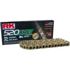 Ланцюг привідний RK GB520XRE-126 (XW-RING) заклепка (CLF) у комплекті, колір золотий (об'єм: до 800 см³) (36,5 кН)
