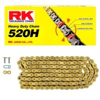 Ланцюг привідний RK GS520H-120 з замком (CL) у комплекті, колір золотий (об'єм: до 250 см³) (34,3 кН)