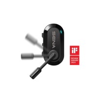 SENA 2025/07 УНІВЕРСАЛЬНИЙ ІНТЕРКОМ BIKOM 20 BLUETOOTH 5.2, MESH 3.0 ДО 800М, КРІПЛЕННЯ НА РЕМІНЦІ (2 КОМПЛЕКТИ) (EL)