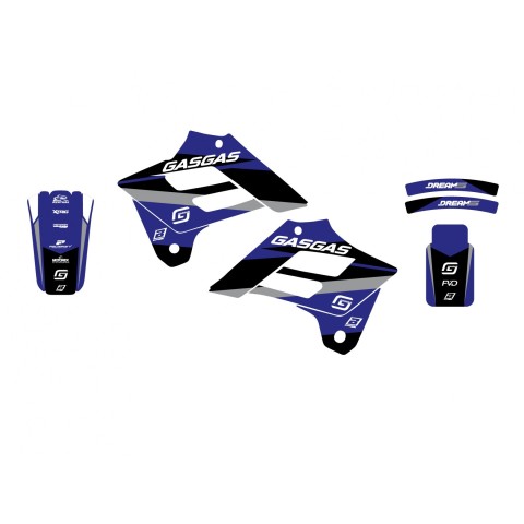 Комплект наклейок Blackbird (обклеювання) Gas Gas EC 125/250/300 '02-'06; FSR 450 '02-'06 Dream 5 синій колір