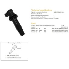 Котушка запалювання (файко-котушка) Yamaha YFZ 450R '04-'13; WR 450F '03-'09; YZ 450F '03-'09 (OEM 5TA-82310-00)