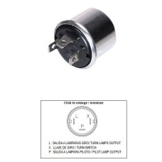 Універсальний реле-переривач поворотів (6V 2+2 21W)