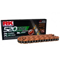 Привідний ланцюг RK DD520XRE-120 (XW-RING) з заклепкою (CLF) у комплекті, колір помаранчевий (об'єм: до 800 см³) (36,5 кН)