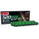 Ланцюг привідний RK MM520XRE-120 (XW-RING) з заклепкою (CLF) у комплекті, зелений колір (об’єм: до 800 см³) (36,5 кН)