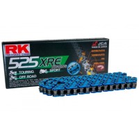 Ланцюг привідний RK BB525XRE-124 (XW-RING) з заклепкою (CLF) у комплекті, синій колір (об'єм: до 1000 см³) (42 KN)