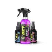OC1 НАБІР HELMET & VISIOR Lens Cleaner 100ml + Anti Fog 100ml + Universal Cleaner 0,45L