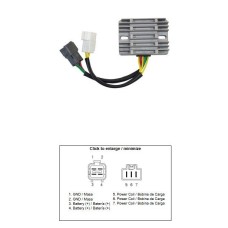 Регулятор напруги Suzuki AN 400 Burgman '07-'16 (32800-47H50) (12A)