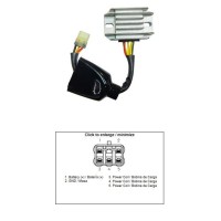 Регулятор напруги DZE для Kawasaki KX 250F '13-'16; KX 450F '12-'15 (21066-0742) (12A)