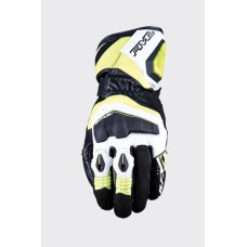Шкіряні рукавички FIVE GLOVES RFX4 EVO колір чорний/жовтий флуо розмір 10 (L)