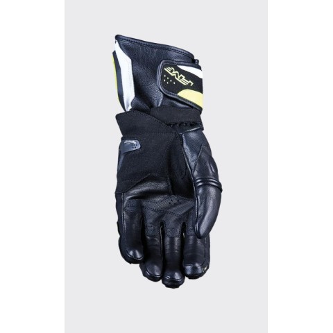 Шкіряні рукавички FIVE GLOVES RFX4 EVO колір чорний/жовтий флуо розмір 10 (L)