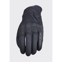 Шкіряно-текстильні жіночі рукавички FIVE GLOVES FLOW WOMAN, колір чорний, розмір 7 (M)