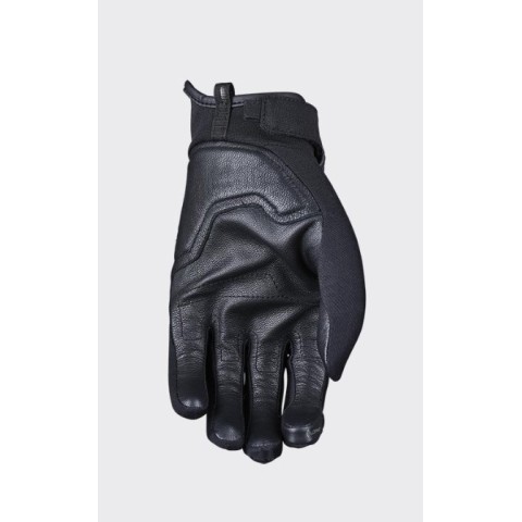 Шкіряно-текстильні жіночі рукавички FIVE GLOVES FLOW WOMAN, колір чорний, розмір 6 (S)