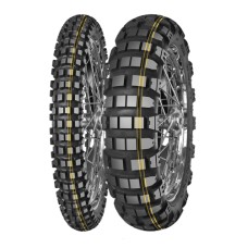 Шина MITAS 130/80B18 ENDURO TRAIL XT+ DAKAR (ПОДВІЙНА ЖОВТА СМУГА) 72R M+S ЗАДНЯ TL TT DOT 02/2025 (замінник:70000490) (460126)