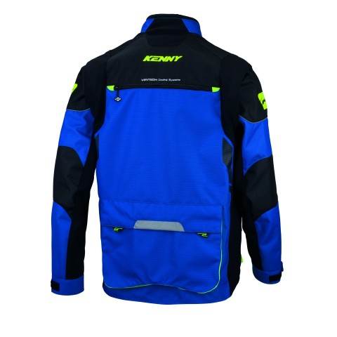 Мотокуртка KENNY RACING ADVENTURE/ENDURO TITANIUM BLUE колір чорний розмір L