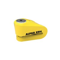 OXFORD Блокіратор гальмівного диска ALPHA XD14, штир 14MM, жовтий колір