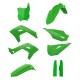 Комплект пластика POLISPORT (FULL KIT) для Kawasaki KX 125 '03-'08; KX 250 '03-'08 (рестайлінг під модель 2026) у комплекті передній номер (8665900007) і захист вилки (8398000011) колір зелений