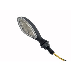 Світлодіодні універсальні поворотники EMGO 2025/02 (пара) (довжина 7 см / 5,5 см) чорний колір (гомологація)