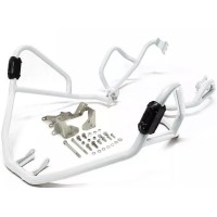 АКЦІЯ CROSSPRO АЛЮМІНІЄВІ КРАШПЕДИ, ЗАХИСТ ДВИГУНА І РАДІАТОРІВ HONDA CRF 1000 AFRICA TWIN '16-'19, AFRICA TWIN ADVENTURE SPORT '18-'19 КОЛІР БІЛИЙ