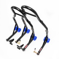 BIKETEC АКЦІЯ ПІДЙОМНИК СТОЯК ДЛЯ МОТОЦИКЛА BIKER X (ПЕРЕДНІЙ/ЗАДНІЙ) ТИП-V (РОЛИКИ) КОМПЛЕКТ