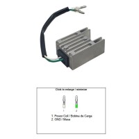 Регулятор напруги DZE для Honda ATC 350X '85-'86; TLR 200 '86-'87; XL 250R '84-'87; XL 350R '84-'85; XL 600R '83-'87 (31400-KG0-008; 31400-MG2-008)