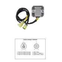 Регулятор напруги DZE для Honda TRX 350 FOUR TRAX '86-'92 (31600-HA7-921)