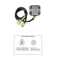 Регулятор напруги DZE для Honda TRX 350 FOUR TRAX '86-'92 (31600-HA7-921)