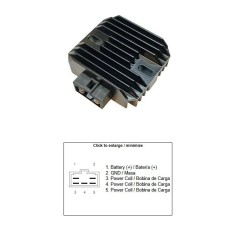 Регулятор напруги DZE Benelli BN 125; Imperial 400; Keeway 125 KRK (299064540000)