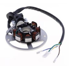 Статор ATHENA 2025/09 для генератора (альтернатора) YAMAHA CW 50 '95-'02, SLIDER 50 '00-'03, MBK NITRO 50 '98-'01, BOOSTER 50 '95-'02, BENELLI 491 SPORT 50 '98-'01 (OEM: AP8206201; R18040011A0; 78201600; 4SB855600000)