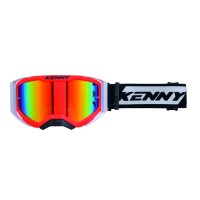 Мотокросові окуляри KENNY RACING PERFORMANCE EVO 2 NEON RED MIRROR LENS - дзеркальні червоні/чорні/білі