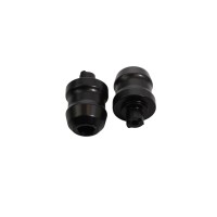 Кінцевики/вантажі на кермо BIKETEC для Kawasaki Ninja 650 (2017-) чорний колір 2404070000, OEM:13042-0735 / 13042-0800