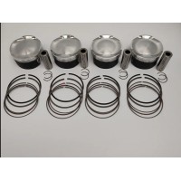 Комплект поршнів WOSSNER для Kawasaki (4T) ZX 12 R '00-'05 TURBO, низька компресія (82,93MM) (9.8:1) діаметр 83MM