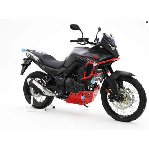 Алюмінієвий захист двигуна CROSSPRO для HONDA XL 750 TRANSALP '23-'25, чорний