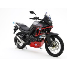 Алюмінієві дуги захисту двигуна і радіаторів CROSSPRO для Honda XL 750 Transalp '23-.25, чорний колір (сумісні з оригінальним захистом картера)