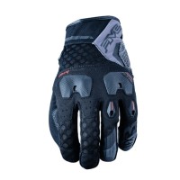 Шкіряно-текстильні рукавички FIVE GLOVES TFX3 AIRFLOW колір чорний/сірий розмір 11 (XL)