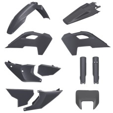 Комплект пластика POLISPORT (FULL KIT) для Husqvarna TE/FE TPI '24-'25 з захистом передньої фари (8681500003) і захистом амортизаторів (8476600003) сірий (N-GRAY)