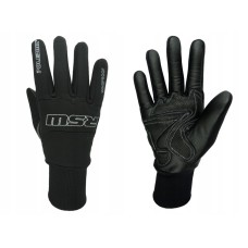 Шкіряно-текстильні спортивні рукавички Polednik RSW Windproof (вітрозахисні) чорні розмір L