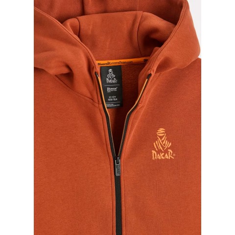 Кофта на блискавці DIVERSE EXTREME TEAM - DAKAR RALLY DKR ZIP H25 колір рудий XXL