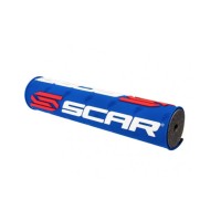 SCAR RACING Губка на кермо (поперечку) (250 мм) синя з логотипом SCAR