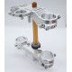 XTRIG Верхні траверси передньої підвіски ROCS TECH TRIPLE CLAMPS YAMAHA TENERE 700 '21-'26 (OFFSET 30MM) (ДЛЯ КОМПЛЕКТУ KYB 48MM) КОЛІР СРІБЛЯСТИЙ