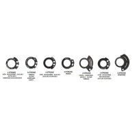 PROGRIP 2025/12 Ручки PG708 OFF ROAD з блокуванням SCS LOCK-ON + 7 адаптерів газу (22+25MM) сірий колір двокомпонентні довж. 115MM (708-416)