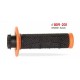 Грипси PROGRIP 2025/12 PG809 OFF ROAD з блокуванням SCS LOCK-ON + 7 адаптерів газу (22+25MM) колір помаранчевий чорний двокомпонентні half waffle довжина 115MM (809-201)