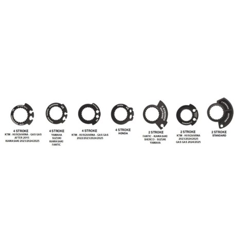 Ручки PROGRIP 2025/12 PG809 OFF ROAD з блокуванням SCS LOCK-ON + 7 адаптерів газу (22+25MM) колір чорний червоний двокомпонентні Half Waffle довж. 115MM (809-125)