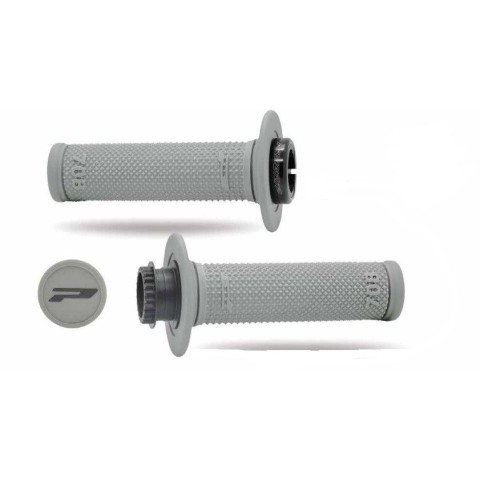 PROGRIP 2025/12 Ручки PG708 OFF ROAD з блокуванням SCS LOCK-ON + 7 адаптерів газу (22+25MM) сірий колір двокомпонентні довж. 115MM (708-416)