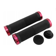 Грипси PROGRIP PG999 для квадроцикла / гідроцикла / MTB (22+22MM, довжина 120MM) чорні з червоною блокіровкою LOCK-ON (999-107)
